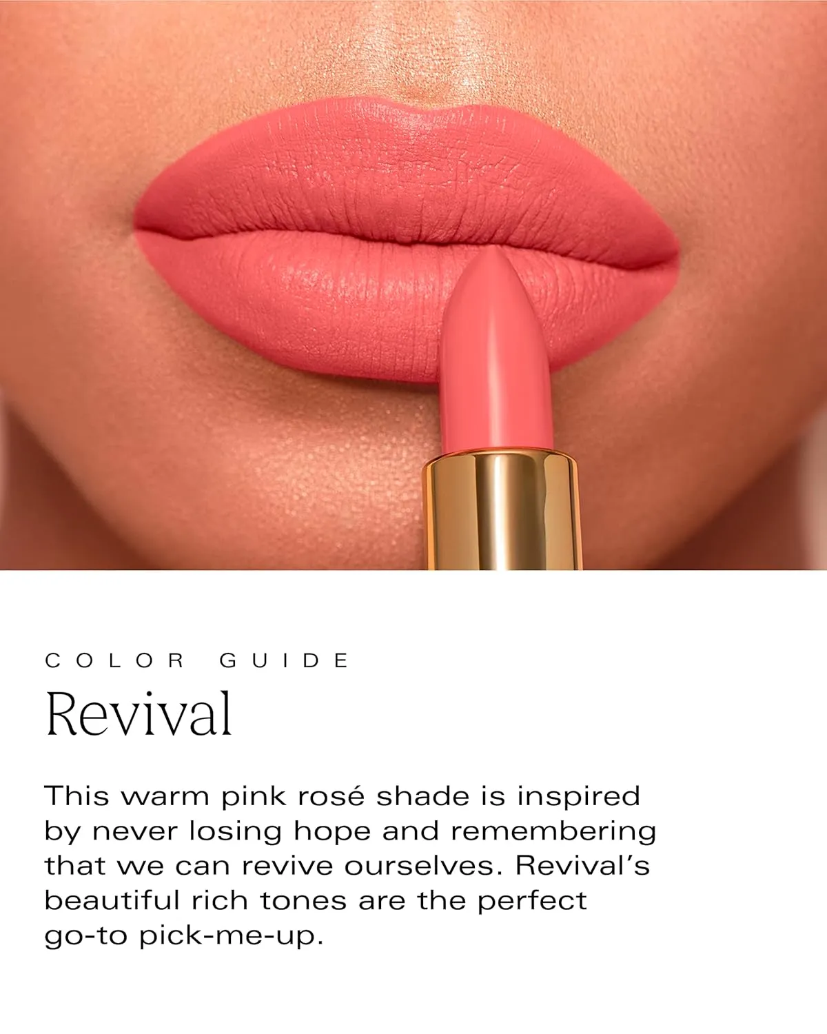 by Patricia De León | High Powered Lipstick (Revival) | Intensely Colored Rosé Matte Finish Lipsticks | Long Lasting Hydrating Formula, Creamy Texture for Weightless Coverage | Vegan | Cruelty-Free | .14 oz