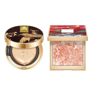 Catkin 2Pcs Makeup Set Includes BB Cream Air Cushion Foundation C02 and Cheek Blush C04