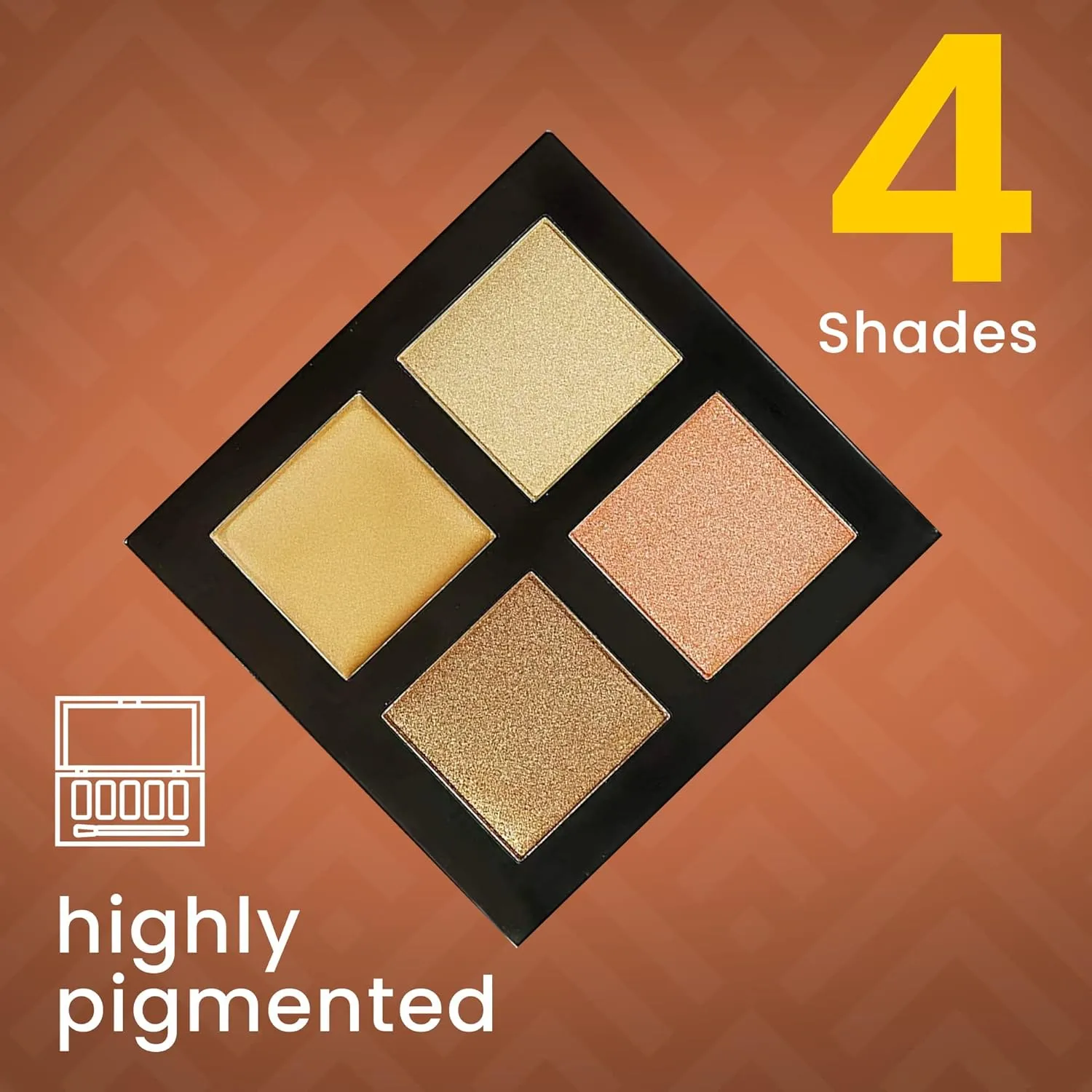 Ccolor Cosmetics - Paradise Highlight Palette, 4-Shade Shimmer Highlighter Makeup for Women, With Light and Shimmery Coverage, Cruelty & Paraben-free Makeup Highlighter Palette