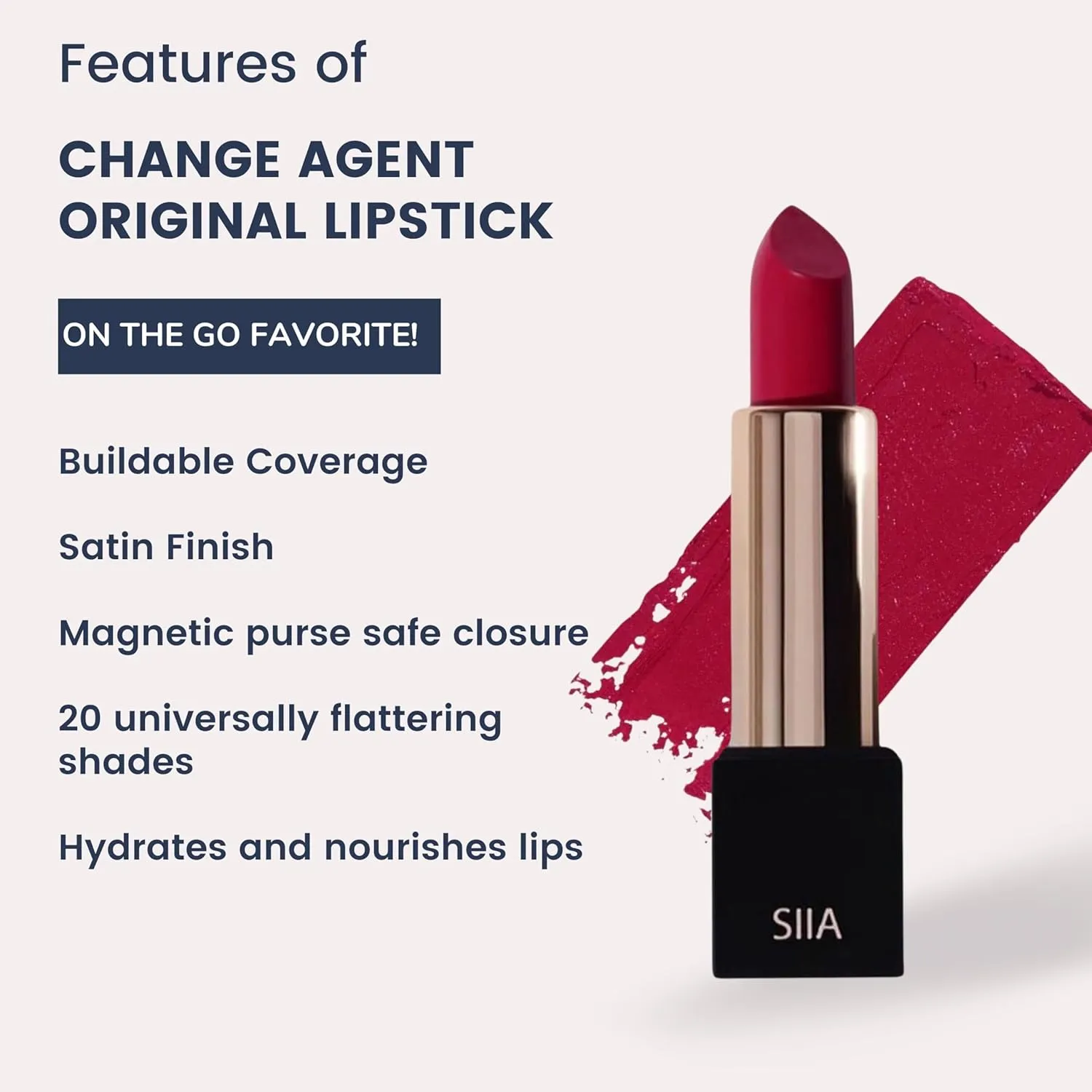 Change Agent Magnetic Original Lipstick in Nude Coral