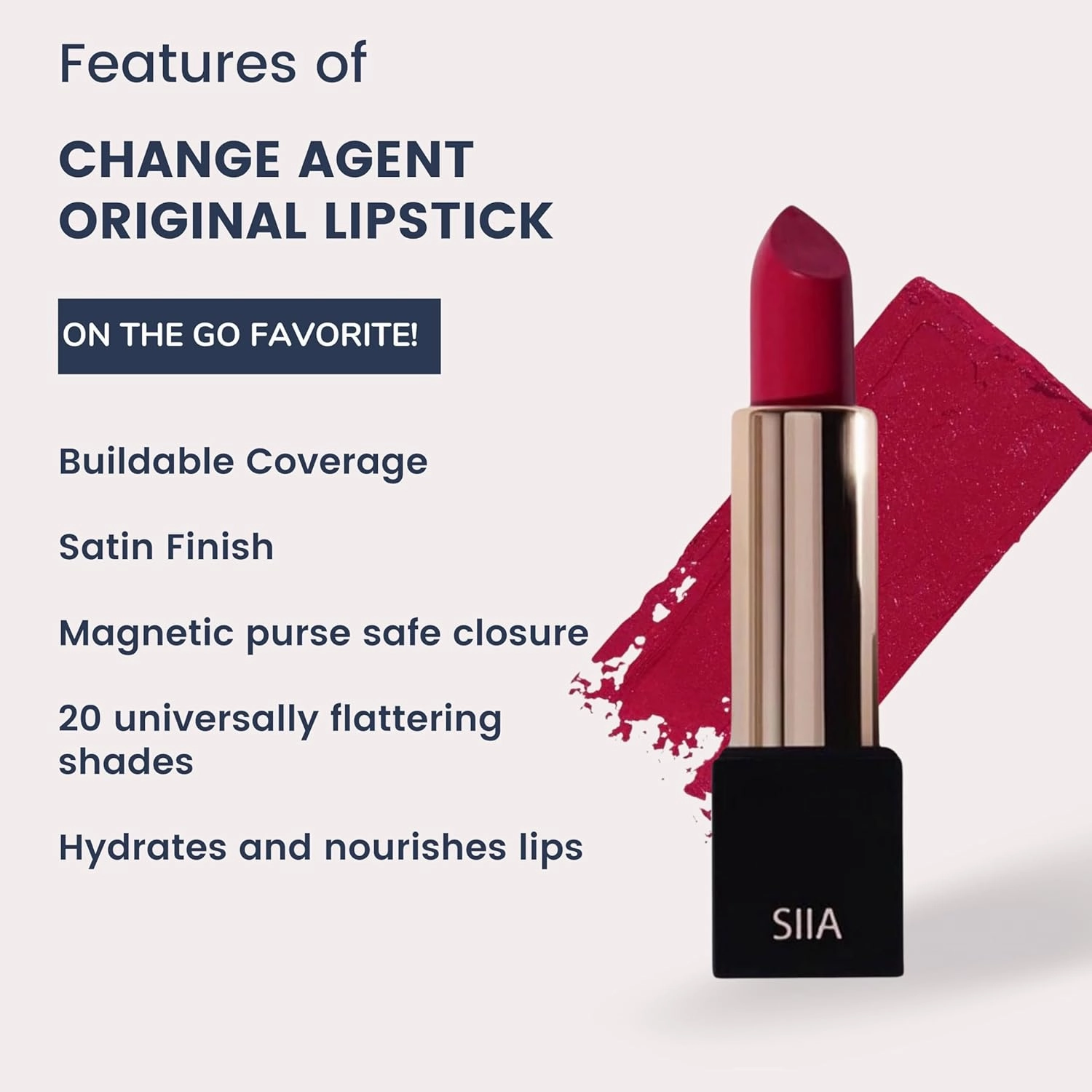 Change Agent Magnetic Original Lipstick in Dressy Pink