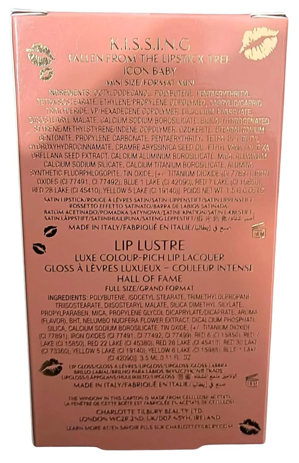 CHARLOTTE TILBURY K.I.S.S.I.N.G Lipstick and Lip Gloss Duos