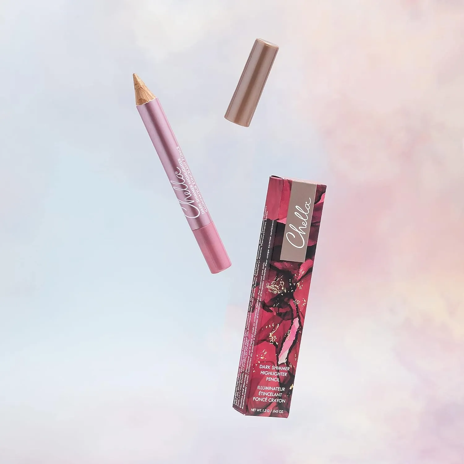 Chella Highlighter Makeup Pencil - Vegan, Cruelty Free, Paraben Free, Gluten Free - Use as a Highlighter, Concealer and Under Eye Liner (Dark Shimmer)