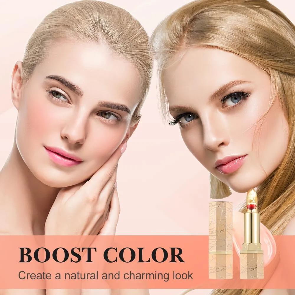 Color Changing Lipstick, 2025 New Gold Color Changing Lipstick for Women, Long Lasting Lip Gloss Moisturizing Lip Stain Makeup (02)