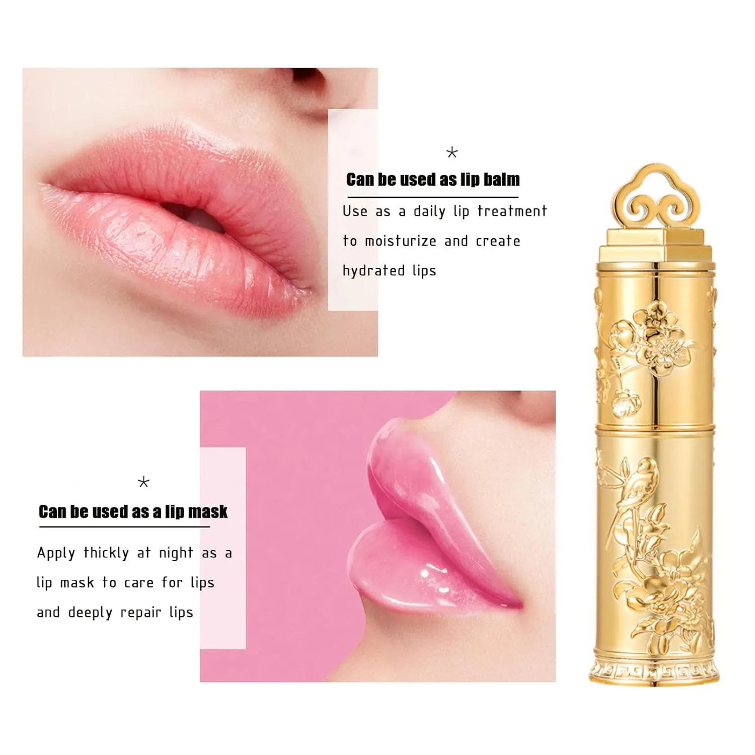 Color Changing Lipstick Set, Transferproof Color Changing Lipsticks,Jelly Flower Tinted Lip Balm,PH Lip Balm,Glossy and Long-Lasting,Exquisite Appearance, Makeup Gift for Women