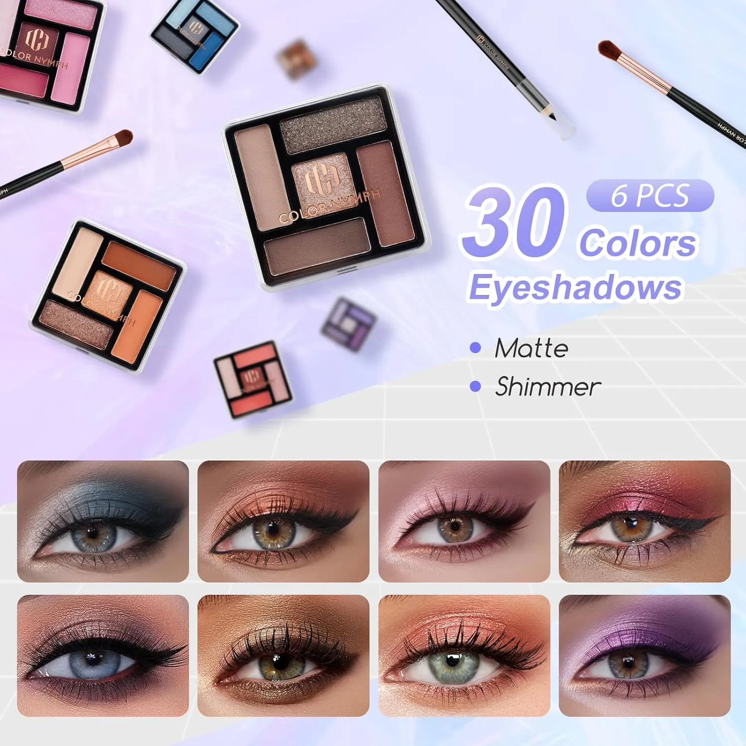 Color Nymph Makeup Kit For Women, Girls Makeup Set For Teens Professional Make Up Kits With Travel Case Full Cosmetics Kit w/ 35 Colors Eyeshadows Lipstick Blush Brushes Lipgloss Mascara