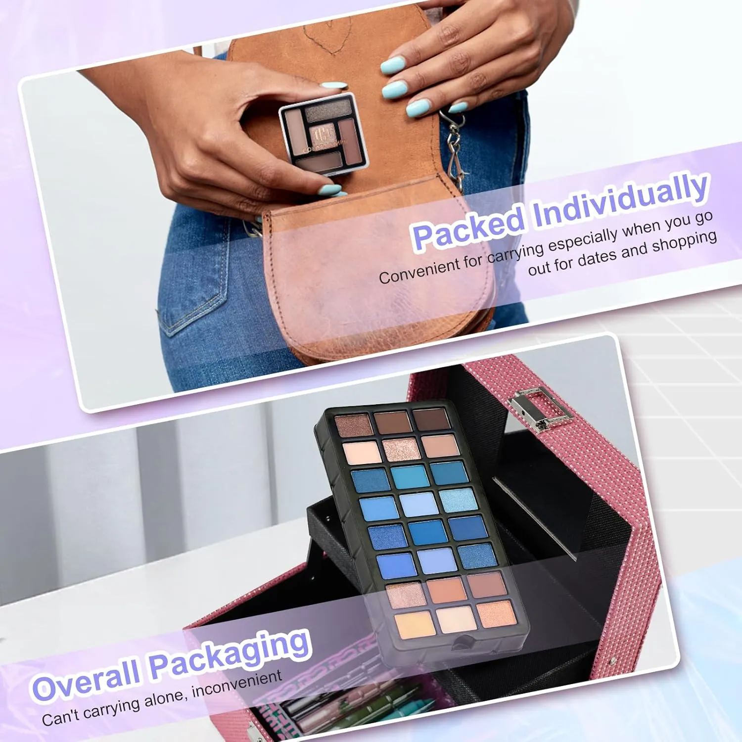 Color Nymph Makeup Kit For Women, Girls Makeup Set For Teens Professional Make Up Kits With Travel Case Full Cosmetics Kit w/ 35 Colors Eyeshadows Lipstick Blush Brushes Lipgloss Mascara