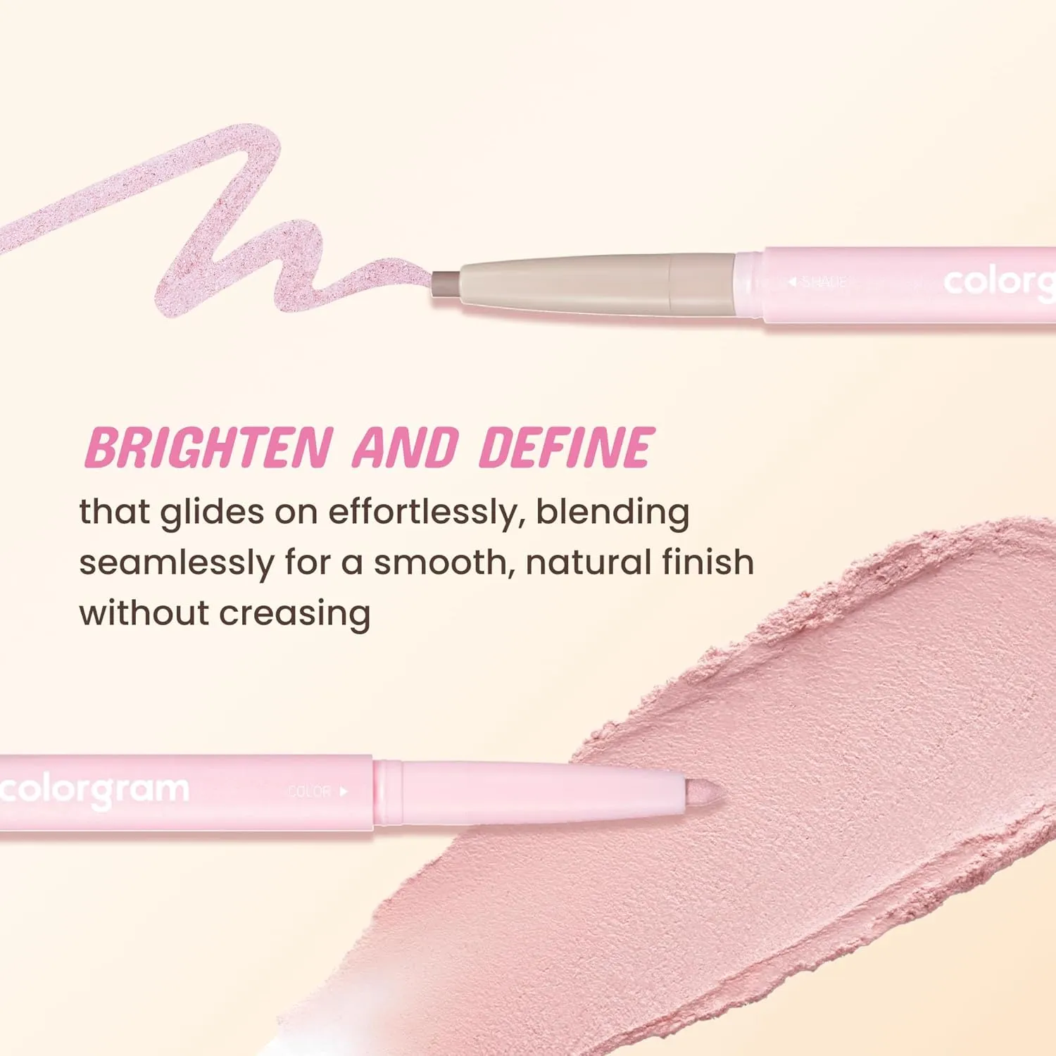 COLORGRAM Under Eye Highlighter Stick - 05 Berry | Silky-Smooth Long-Lasting Highlighter & Contouring Stick for Smudge-Proof, Shining Daily Makeup | K-Beauty Face Highlighters & Luminizers