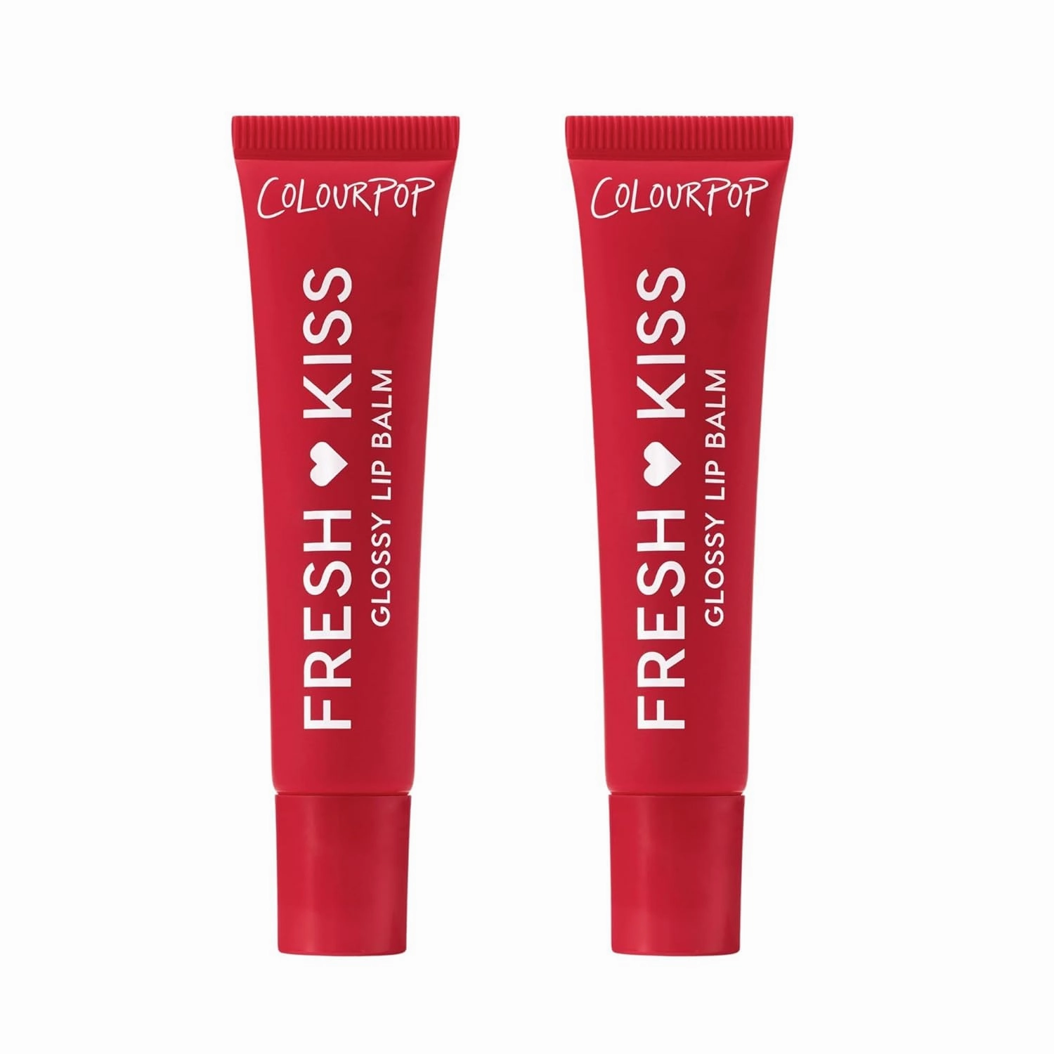 ColourPop Fresh Kiss Glossy Lip Balm - Hydrating Lip Care Enriched with Peptides, Hyaluronic Acid, Shea Butter & Vitamin E for an Ultra-Cushiony Formula - Cherry Glaze (2 Count)