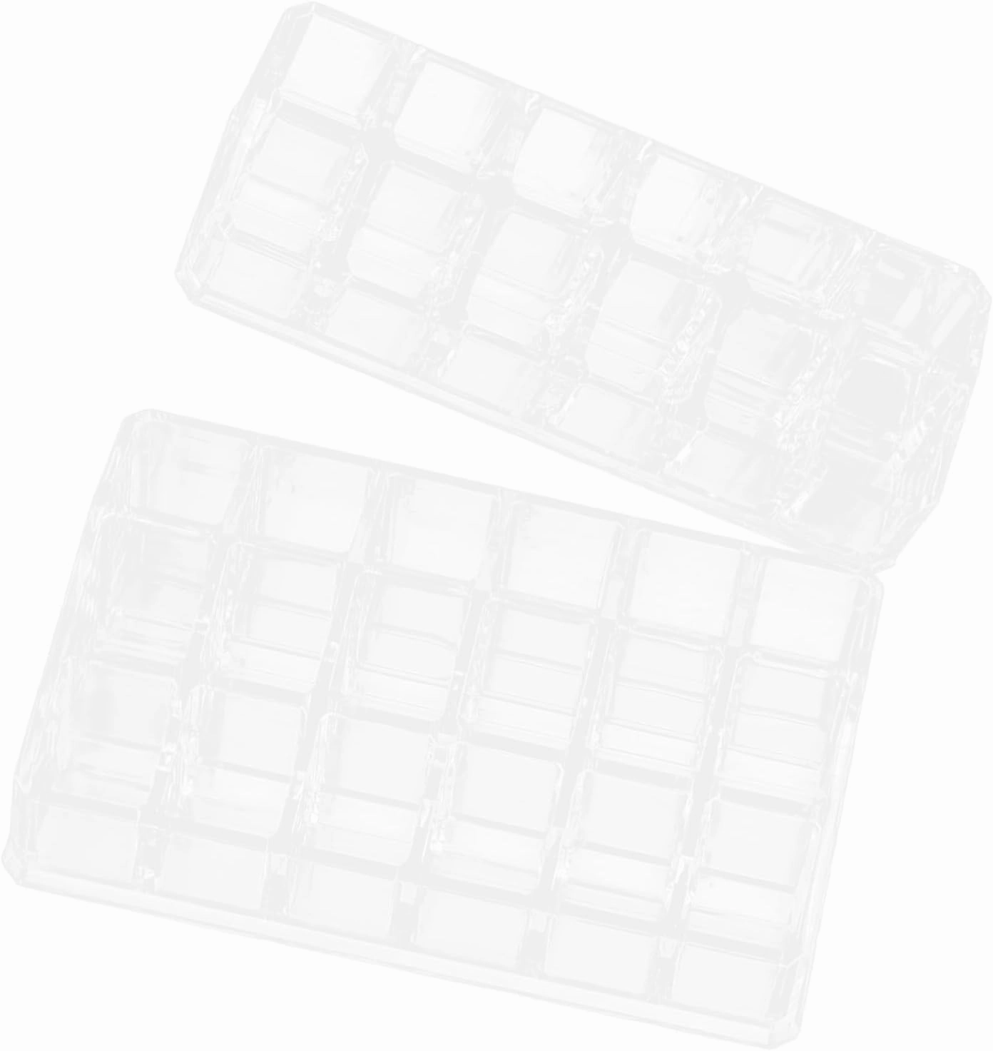 Cosmetic Storage Box Organizer Lipstick Case Mirror Plastic Lip Gloss Holder