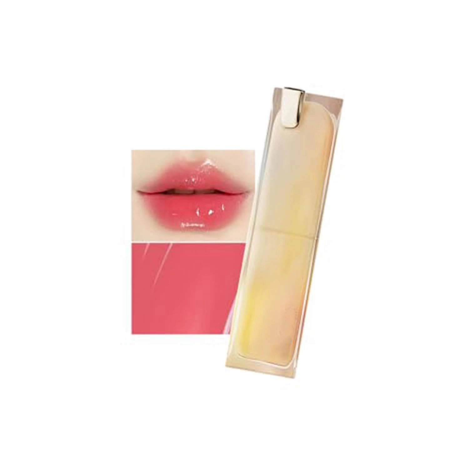 Crystal Jelly Mirror Lipstick, Glazed Rouge Crystal Jelly Mirror Lipstick, Hydrating Lip Care, Moisturizing Plumping, Long Lasting Transfer-Proof Lipsticks (522)