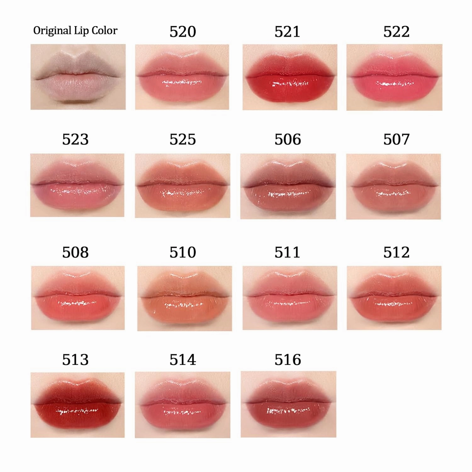 Crystal Jelly Mirror Lipstick, Glazed Rouge Crystal Jelly Mirror Lipstick, Hydrating Lip Care, Moisturizing Plumping, Long Lasting Transfer-Proof Lipsticks (522)