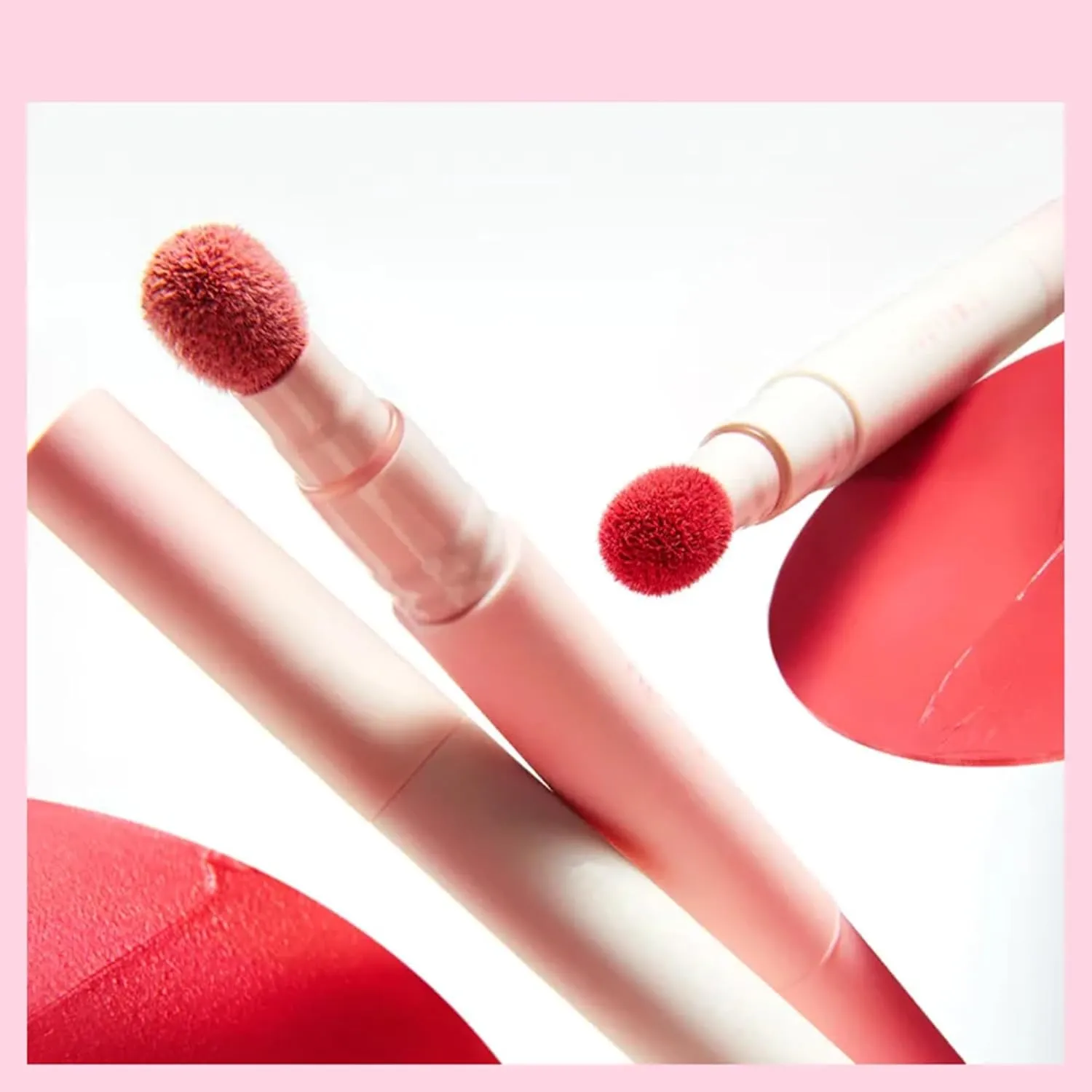 Cushion Lip Powder Cream, Matte Air Cushion Lipstick, Nude Lip Stain, Velvet Matte Lip Cream, Non-Stick Cup, Quick-Drying, Long Lasting Lipstick 24 Hour Waterproof (#06)
