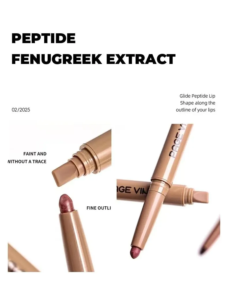 Dau Dau 3PCS Dual-Ended Lipstick, Peptide-Infused Nude Lipliner, Velvet Matte lip gloss, Nude Lipstick