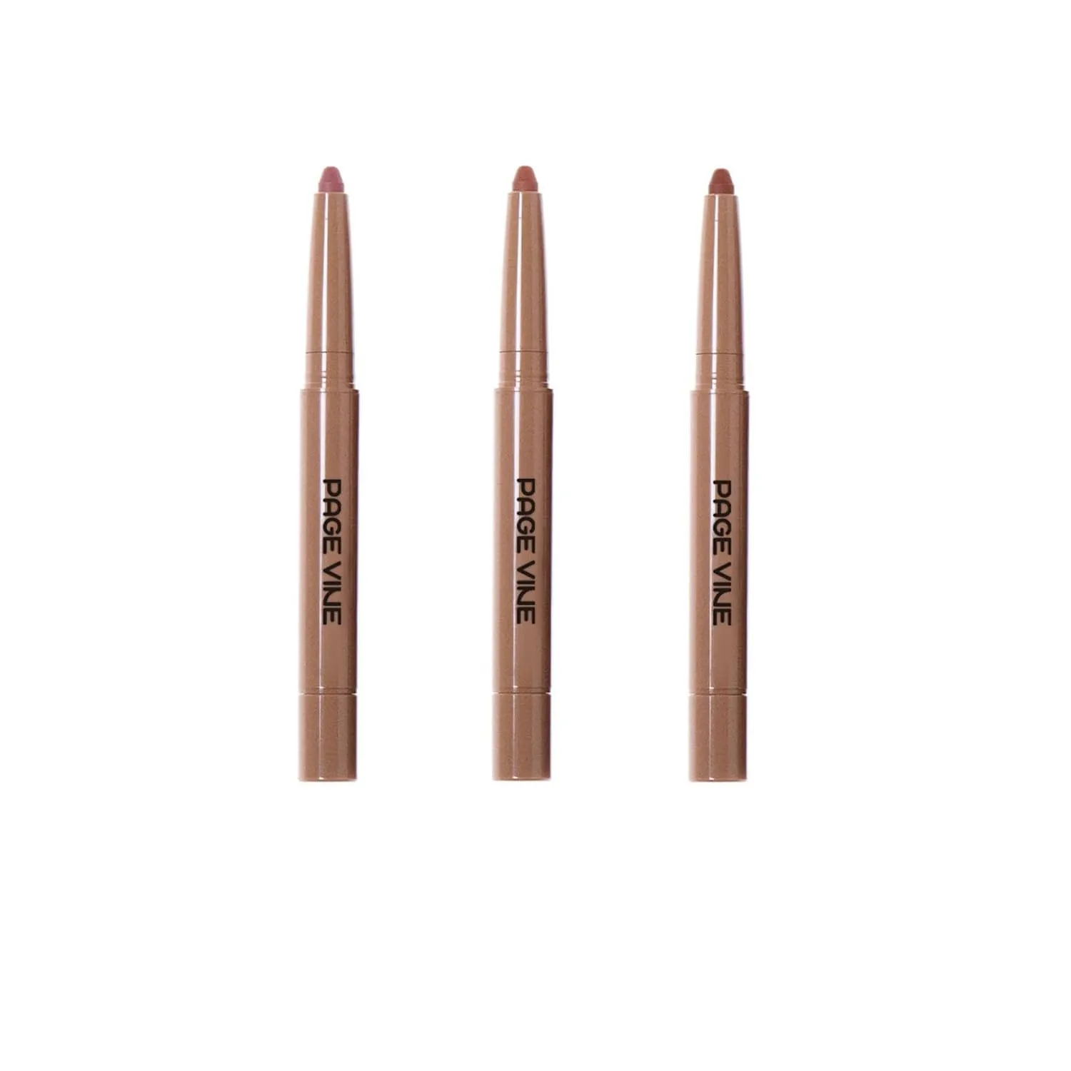 Dau Dau 3PCS Dual-Ended Lipstick, Peptide-Infused Nude Lipliner, Velvet Matte lip gloss, Nude Lipstick