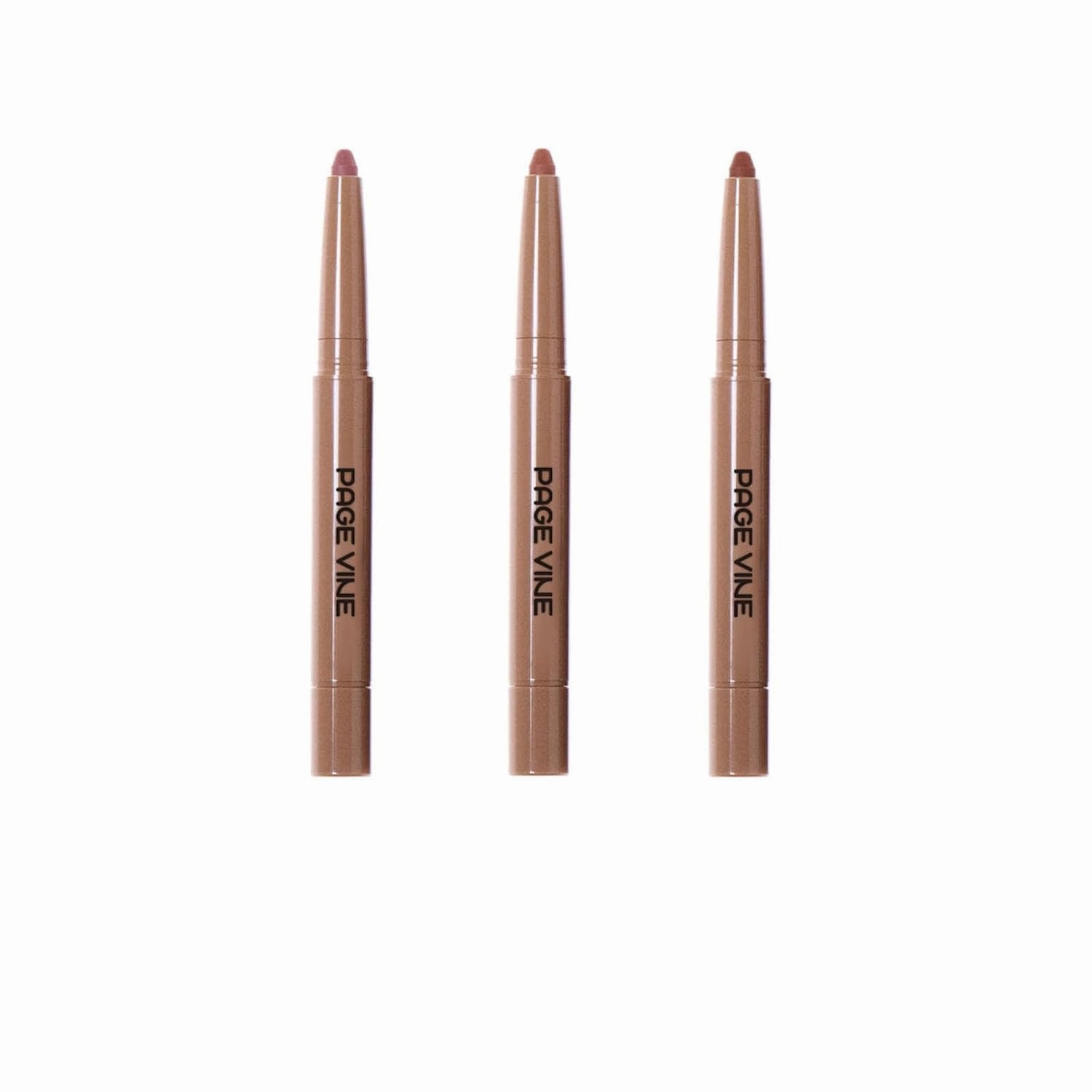 Dau Dau 3PCS Dual-Ended Lipstick, Peptide-Infused Nude Lipliner, Velvet Matte lip gloss, Nude Lipstick
