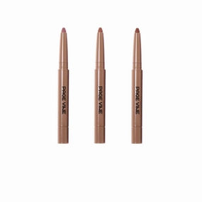 Dau Dau 3PCS Dual-Ended Lipstick, Peptide-Infused Nude Lipliner, Velvet Matte lip gloss, Nude Lipstick