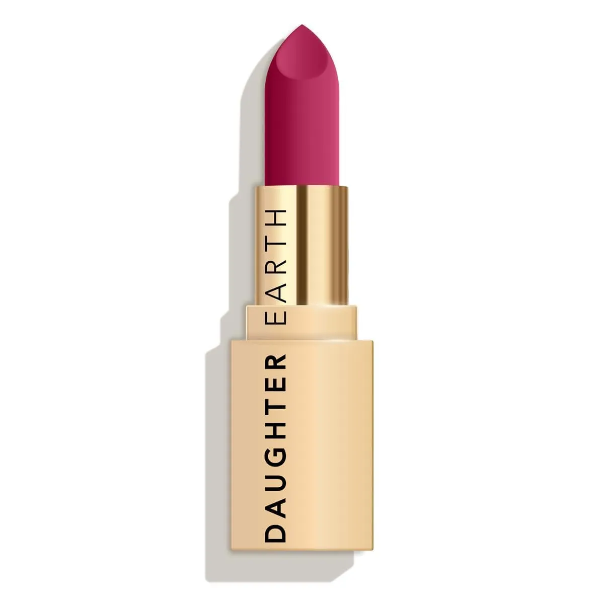 DAUGHTE'R EARTH 100% Vegan Natural Lipstick, Highly Pigmented Lightweight Lip Color, Long lasting Creamy Velvet, Phytonutrient Lipstick with Vitamin E & Bakuchiol, Natural Makeup 4g/0.14 ounce.