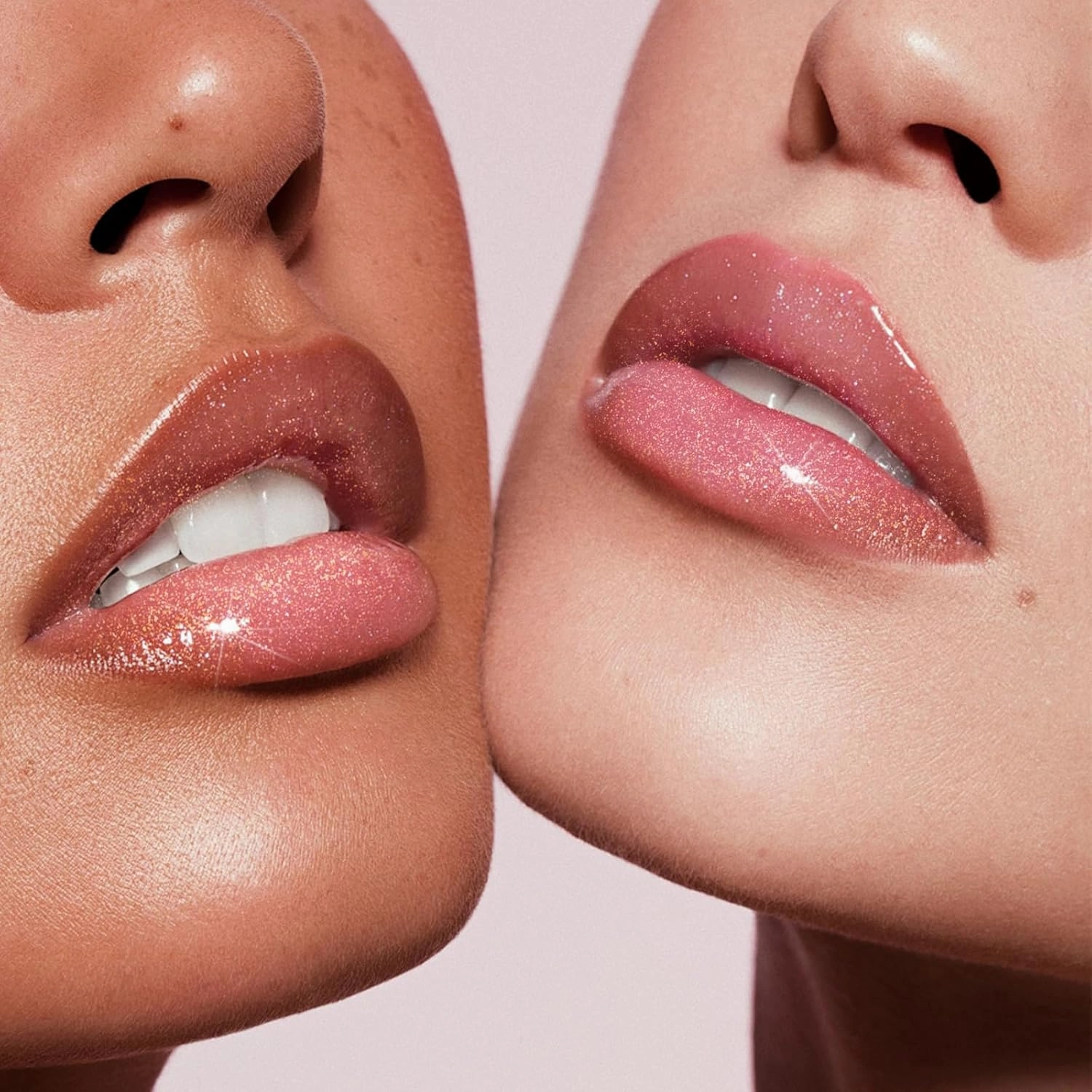 Diamond Lip Gloss Glitter Lipstick Waterproof, 2025 New Non-Stick Lip Gloss, Long Lasting Lipstick, Hydrating Lip Tint Natural Non-Fading Liquid Lip Stick for Women (#02, 3.5ml)