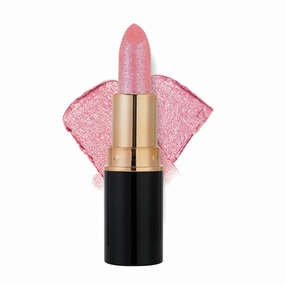 Diamond Lip Gloss Glitter Lipstick Waterproof, Metallic Lipsticks for Women, Moisturizing Shiny Metallic Lipstick, Non-stick Cup Shimmer Sparkling Lipsticks (02, 1)