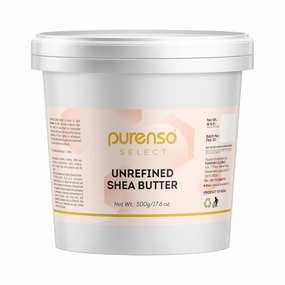 EN Pucker Hydrating Unrefined Shea Butter, 500g I Great for Dry Skin, DIY Lip Balm, Body Butter, Lotion