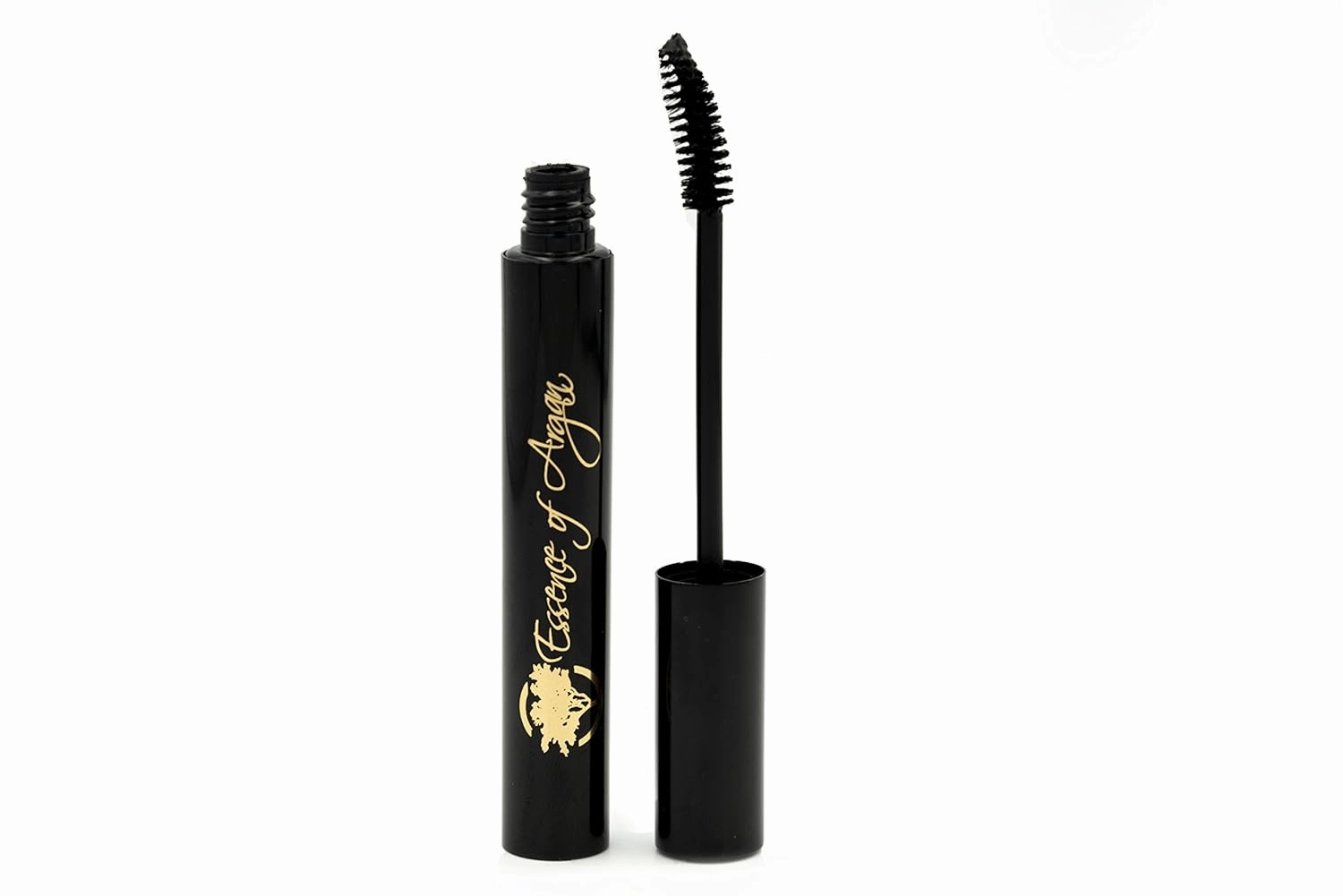 Essence of Argan Lash Conditioner Mascara & Nourishing Lip Gloss Plumper with Organic Argan Oil - Waterproof Black Mascara Plus Plumping Lip Balm for Voluptuous Sexy Lips and Longer Stronger Lashes