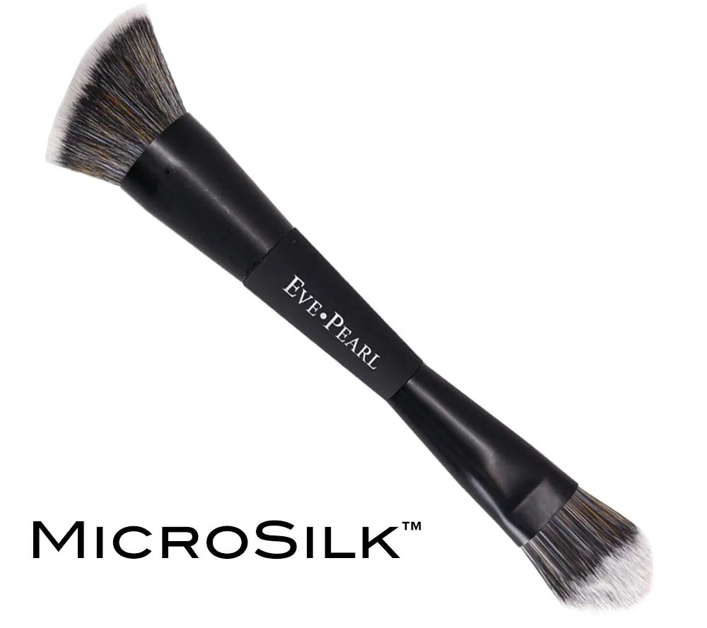 EVE PEARL 6 Pcs Beautiful Face Collection Foundation Blush Brow And Brushes All In One Set Essential Makeup Kit (Dark)