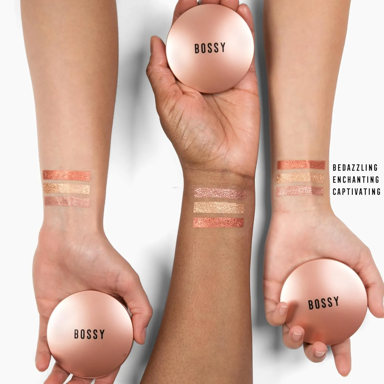 Extremely Bossy By Nature Dazzling Highlighter (Bedazzling - Iridescent Coral Orange Tone)