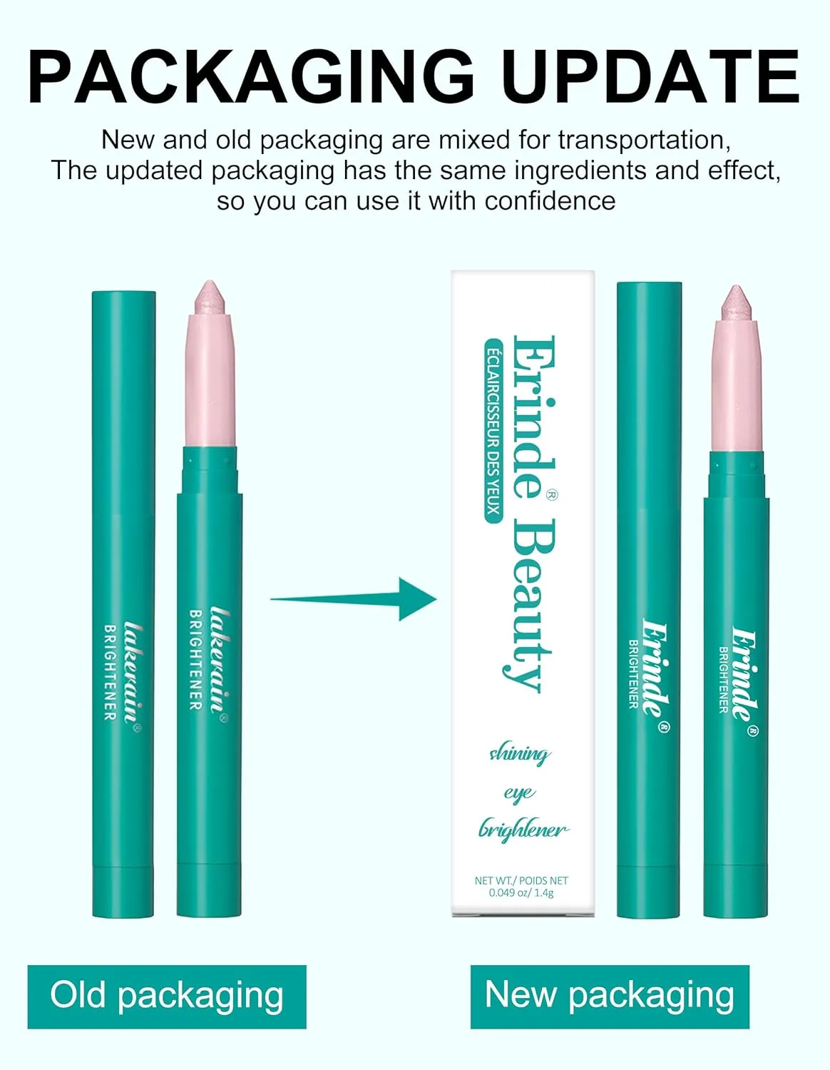 Eyeshadow Stick, Eye Brightener, Brilliant Highlighter, Waterproof Eye Shadow, Shimmer Cream Eyeshadow