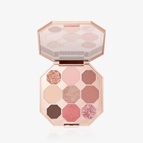 Eyeshadow Palette Tea Party and Liquid Blush Barely and Sheer Dew Lipstick Kate
