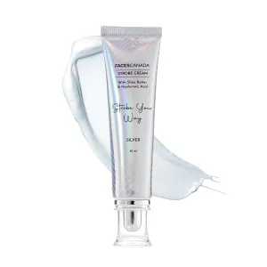 FACES CANADA Strobe Cream - Gold, 30g | Primer   Highlighter   Moisturizer | Shea Butter & Hyaluronic Acid | Intense Hydration Illuminating & Glowing Makeup Base (Silver, 1.05 ounce)