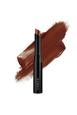 FARMASi Make Up Matte Liquid Lipstick, Long-Lasting and Ultra-comfortable, High-Impact, Lightweight, Vegan, E Vitamin Protective Barrier with Sunflower Seed Oil, 0.06 fl.oz, 01 Reddish Brown