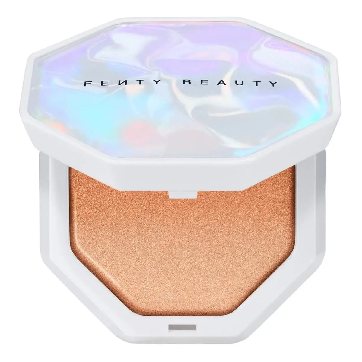 FENTY BEAUTY Demi Glow Light-Diffusing Highlighter, 0.16 OZ (Yum Rum - Soft Rose Gold Shimmer, .16OZ)