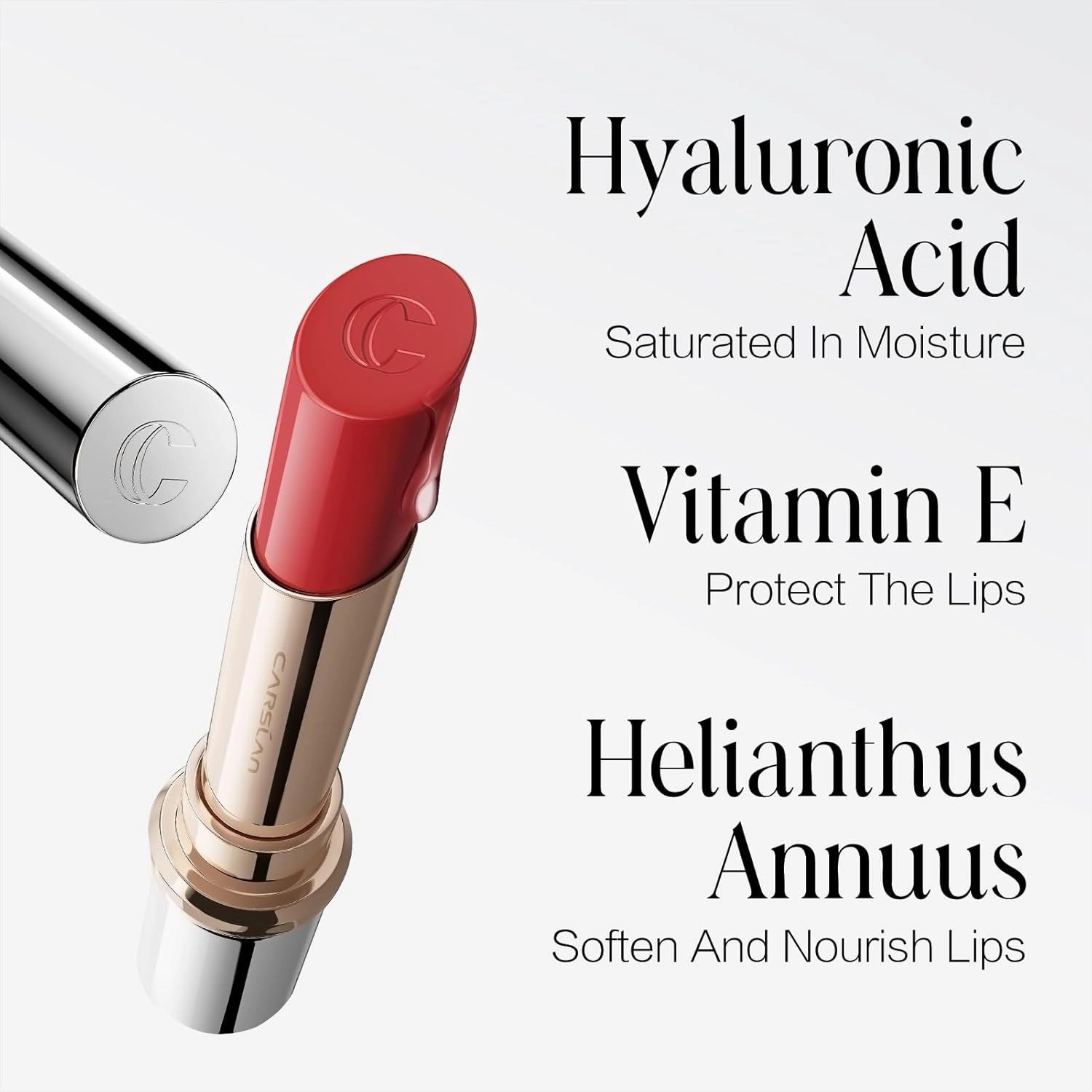 Flood Kissed Lipstick, Hydrating Lip Color Makeup, Natural Lip Gloss Finish with Hyaluronic Acid Formula, Shiny, Smooth, W03