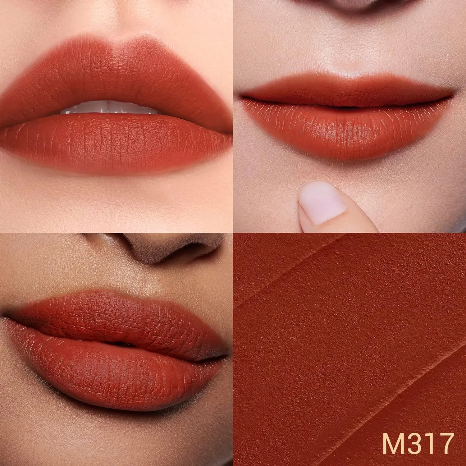 FLORASIS Blooming Rouge Love Lock Lipstick Long-Lasting Sculpting Lipstick Misty Matte Finish Lightweight Nourishing for Everyday Use (M317 Be With You)