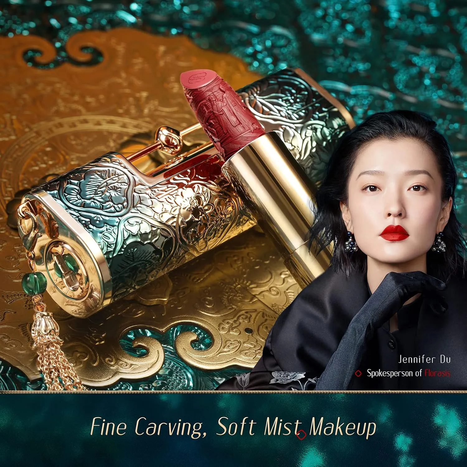 FLORASIS Blooming Rouge Love Lock Lipstick Long-Lasting Sculpting Lipstick Misty Matte Finish Lightweight Nourishing for Everyday Use (M317 Be With You)