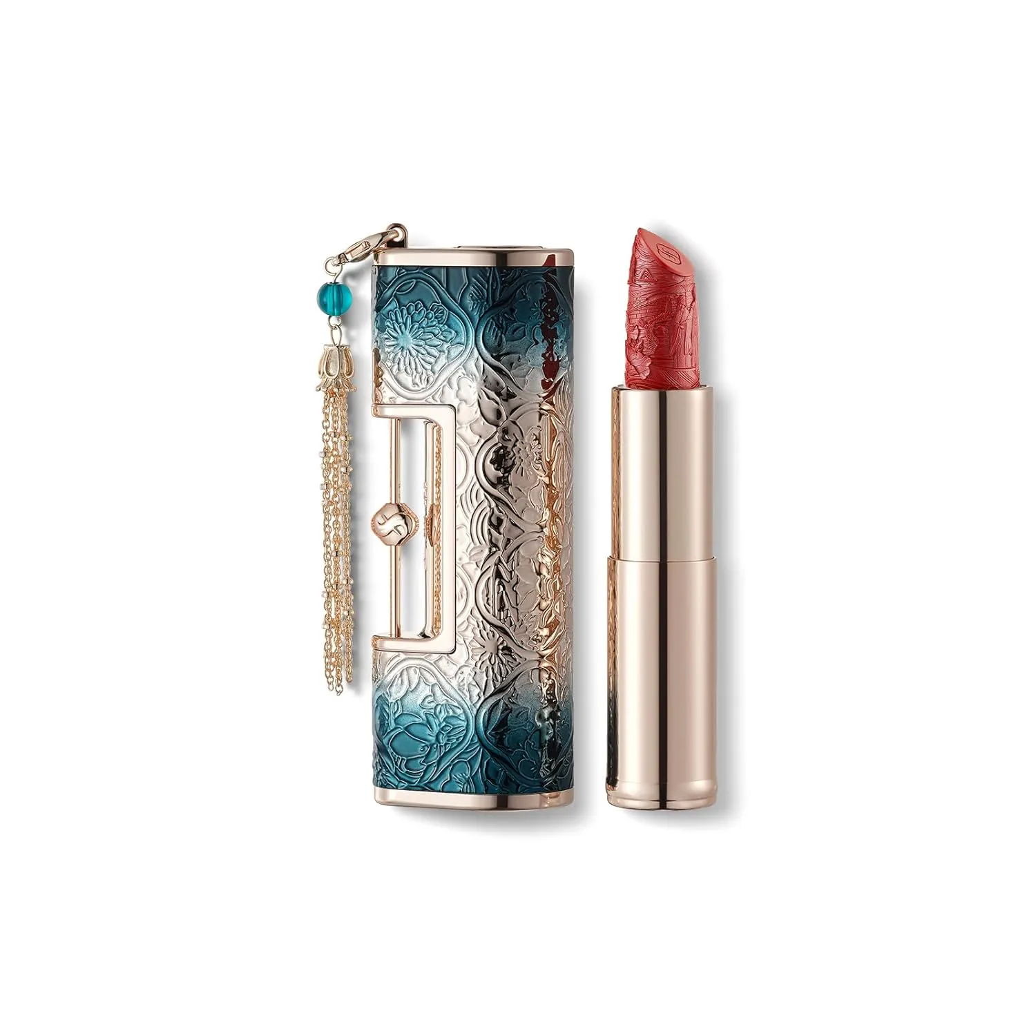 FLORASIS Blooming Rouge Love Lock Lipstick Long-Lasting Sculpting Lipstick Misty Matte Finish Lightweight Nourishing for Everyday Use (M520 I Love You)