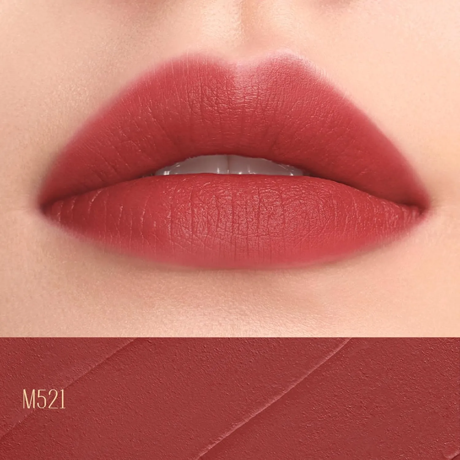 FLORASIS Blooming Rouge Love Lock Lipstick Long-Lasting Sculpting Lipstick Misty Matte Finish Lightweight Nourishing for Everyday Use (M521 Yes I Do)