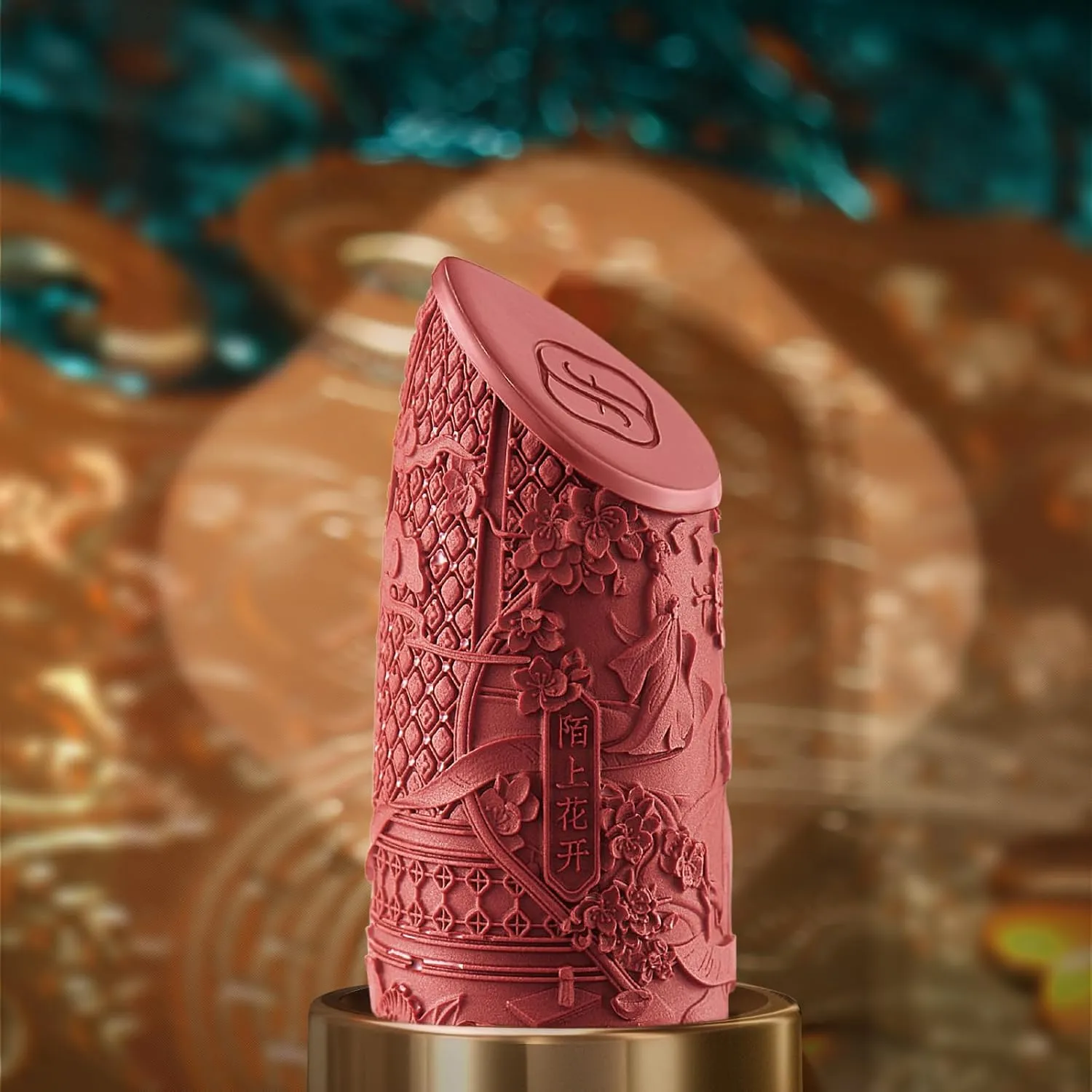 FLORASIS Blooming Rouge Love Lock Lipstick Long-Lasting Sculpting Lipstick Misty Matte Finish Lightweight Nourishing for Everyday Use (M521 Yes I Do)