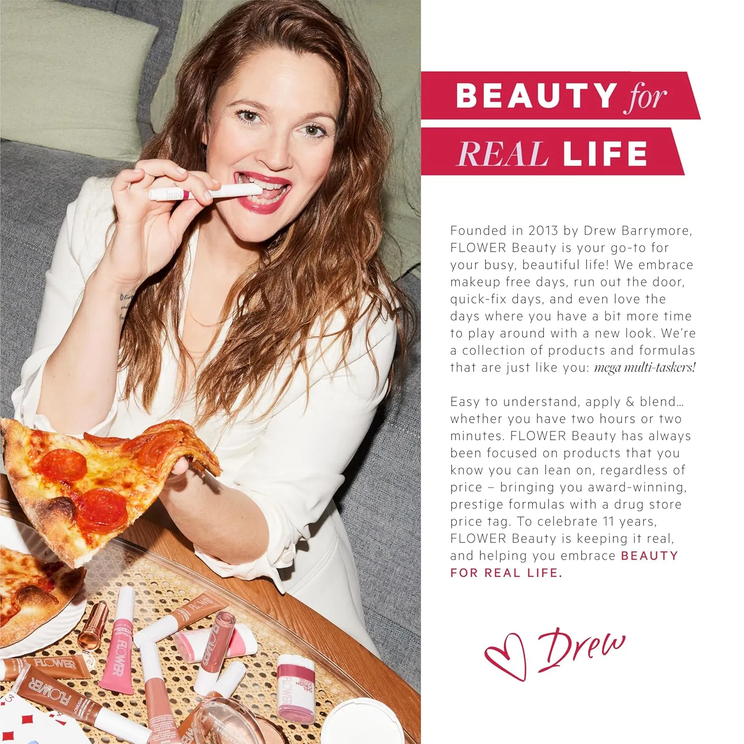 FLOWER BEAUTY By Drew Barrymore Petal Pout Lipstick - Nourishing & Highly Pigmented Lip Color with Antioxidants, Matte Finish - Spiced Petal (Pack of 2)
