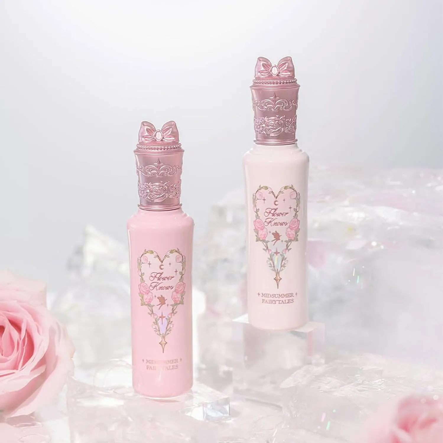 Flower Knows Midsummer Fairytales Liquid Highlighter,Shimmering Face & Body Illuminator,Glow Finish,Blendable & Long-lasting Radiance for Women & Girls(03 Pixie Dream)