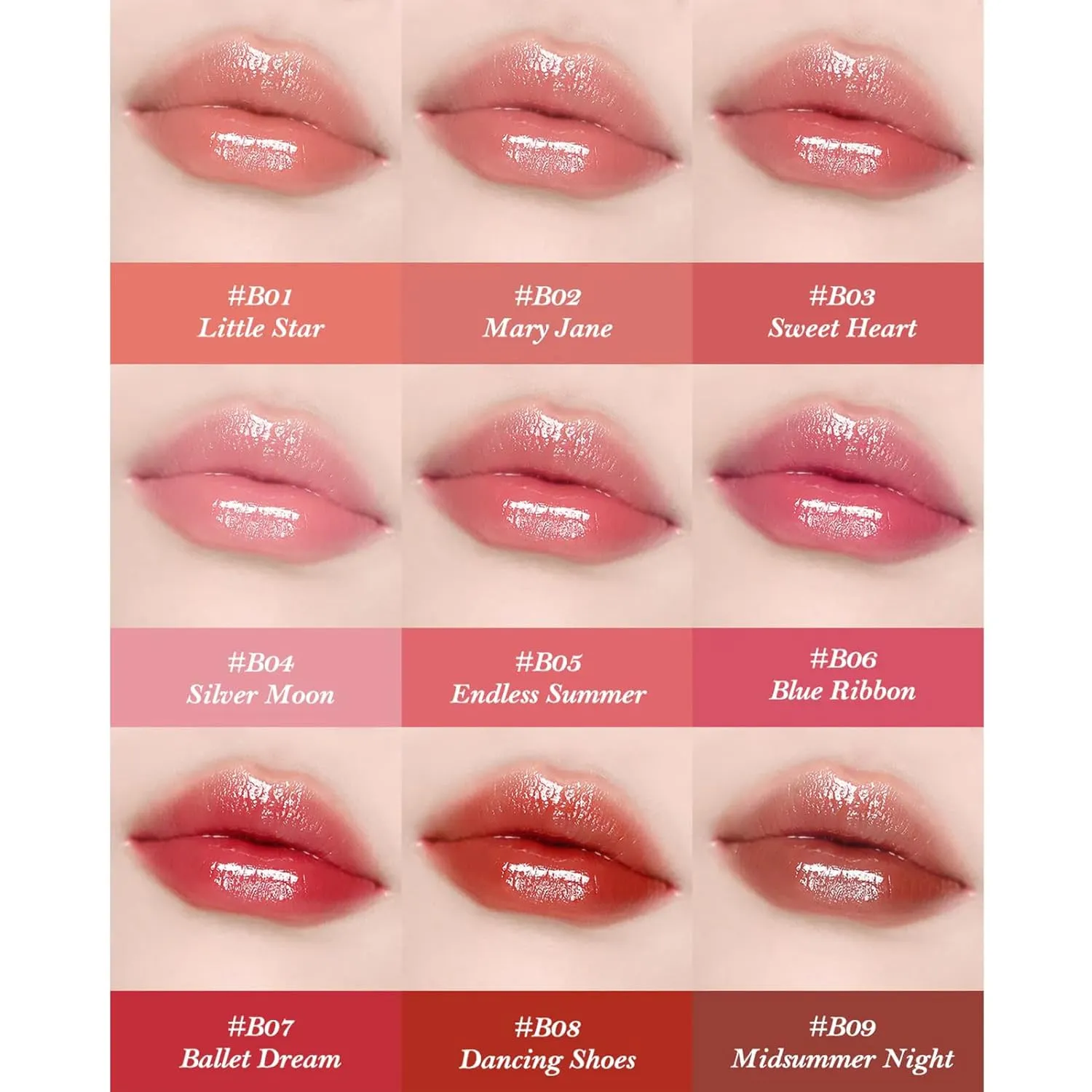 Flower Knows Swan Ballet Shine Lipstick,Hydrating Solid Lip Gloss,Moisturizing Pink Tinted Lip Balm-Long Lasting Lip Gloss in Balm for Girls&Women,Vegan & Cruelty-Free(B06 Blue Ribbon)