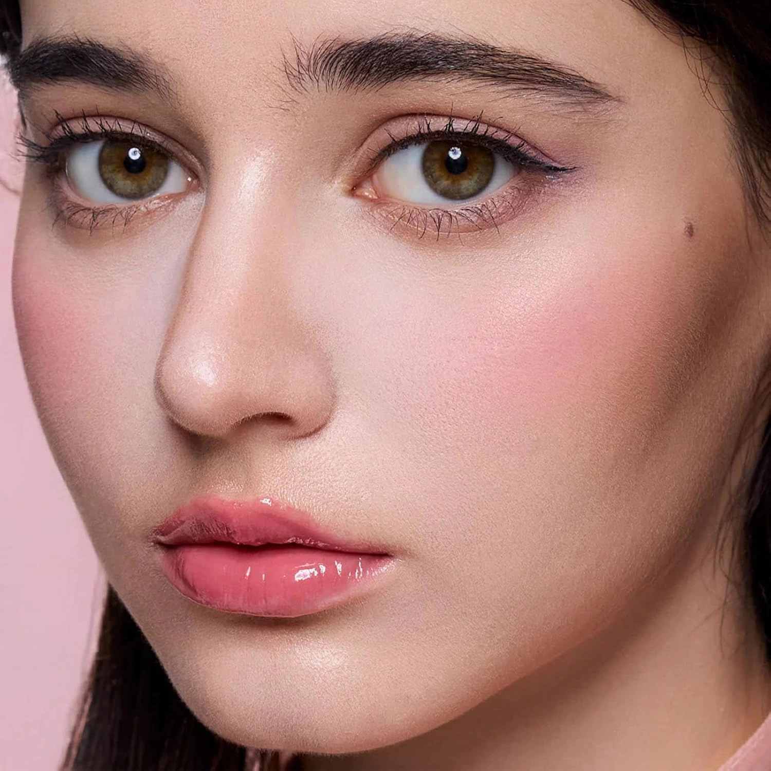 Flower Knows Butterfly Cloud Collar Rouge Box Highlighting & Blush Duo Powder,Blue Pink Matte Finish Blush & Highlighter Palette,Buildable & Blendable Makeup Blush for cheeks(02 Seaborne Moon)