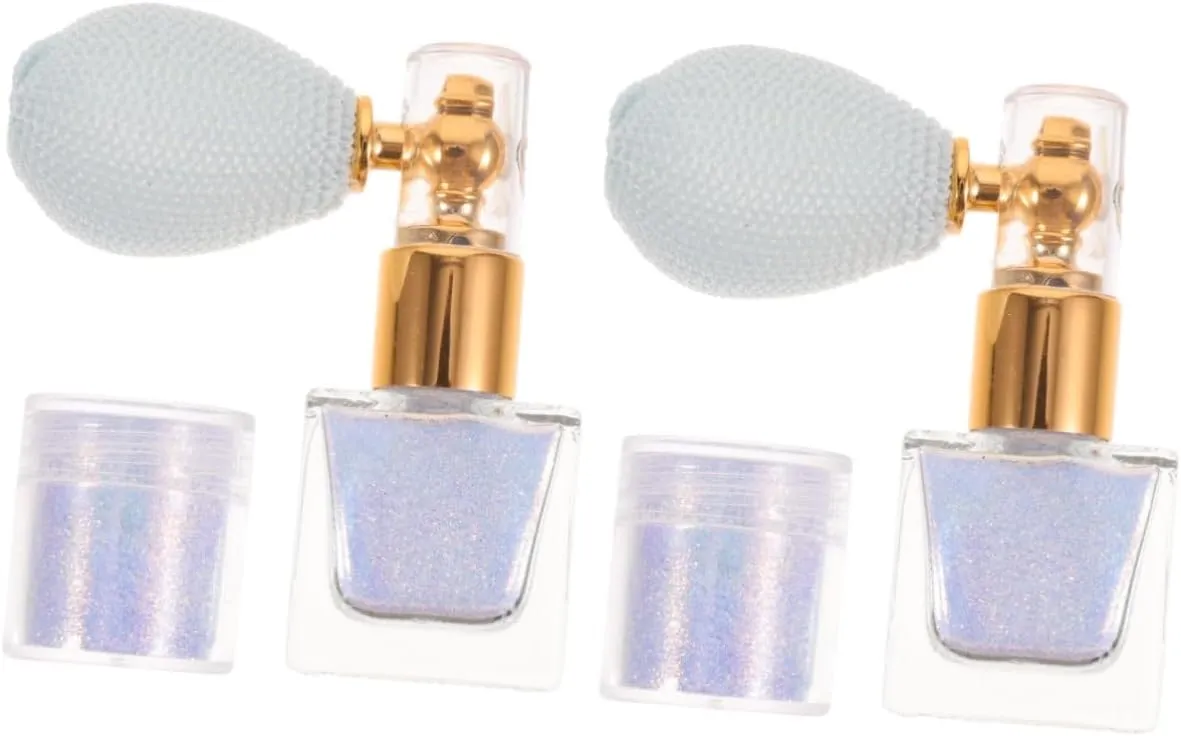 FRCOLOR Sets Highlighter Makeup Shimmer Hair Spray for Women Body Makeup Glitter Spray Portable Easy to Use