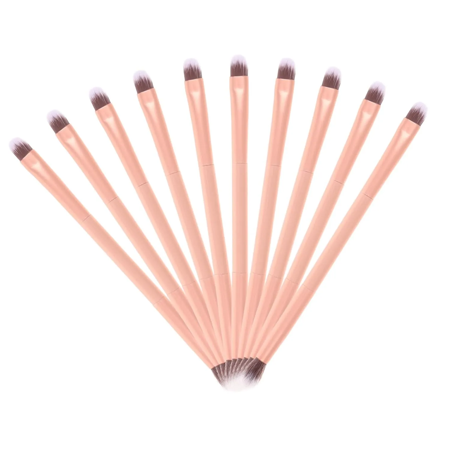 Gatuida 24pcs Dual-ended Makeup Brush for Eyeshadow Nose Shadow Highlighter Soft High-density Bristles for Professional Amateur Use for Makeup Application and Blending