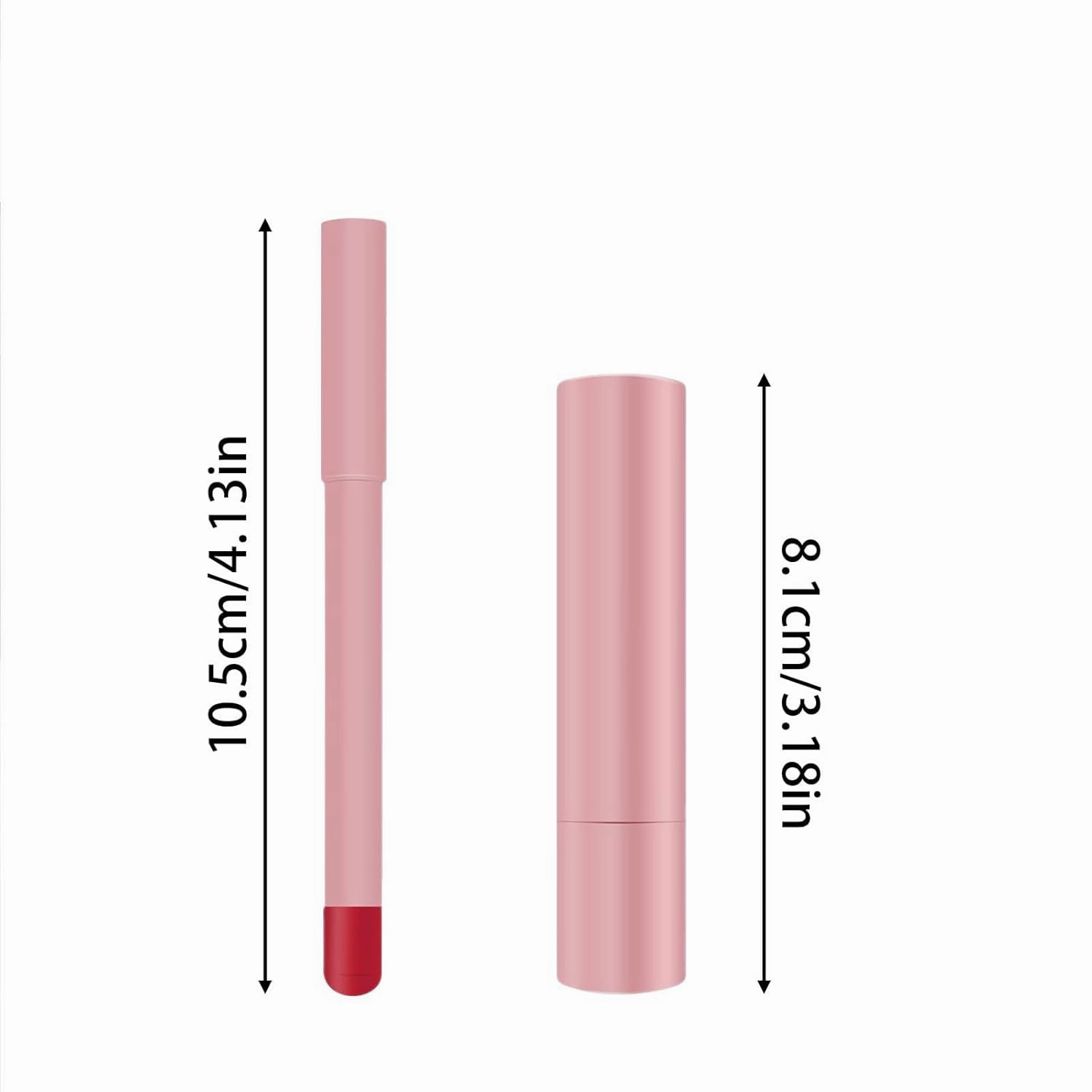 Genli Lip Balm, Genli Lifter Glaze Oil Balm, Long-Lasting Waterproof Matte Lipstick Set, 24-Hour Moisturizing and Hydrating Lip Balm, Lipstick and Lip Liner Set, Non-stick Cup (#05)