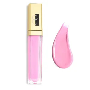 Gerard Cosmetics Color Your Smile Lip Gloss Fiji, Super Pigmented Bright Pink Lip Gloss with LED Light and Mirror, Shiny Finish, Hydrating Liquid Lip Color, Cruelty Free and Made in USA