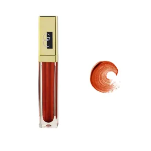 Gerard Cosmetics Color Your Smile Lip Gloss Pretty Penny, Super Pigmented Bronze Glitter Lip Gloss with LED Light and Mirror, Shiny Finish, Hydrating Liquid Lip Color, Cruelty Free and Made in USA