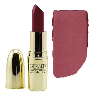 Gerard Cosmetics Lipstick Cherry Cordial, Dark Red Lipstick with Comfort Matte Finish, Highly Pigmented, Smooth Formula with Hydrating Ingredients, Cruelty Free & Made in USA