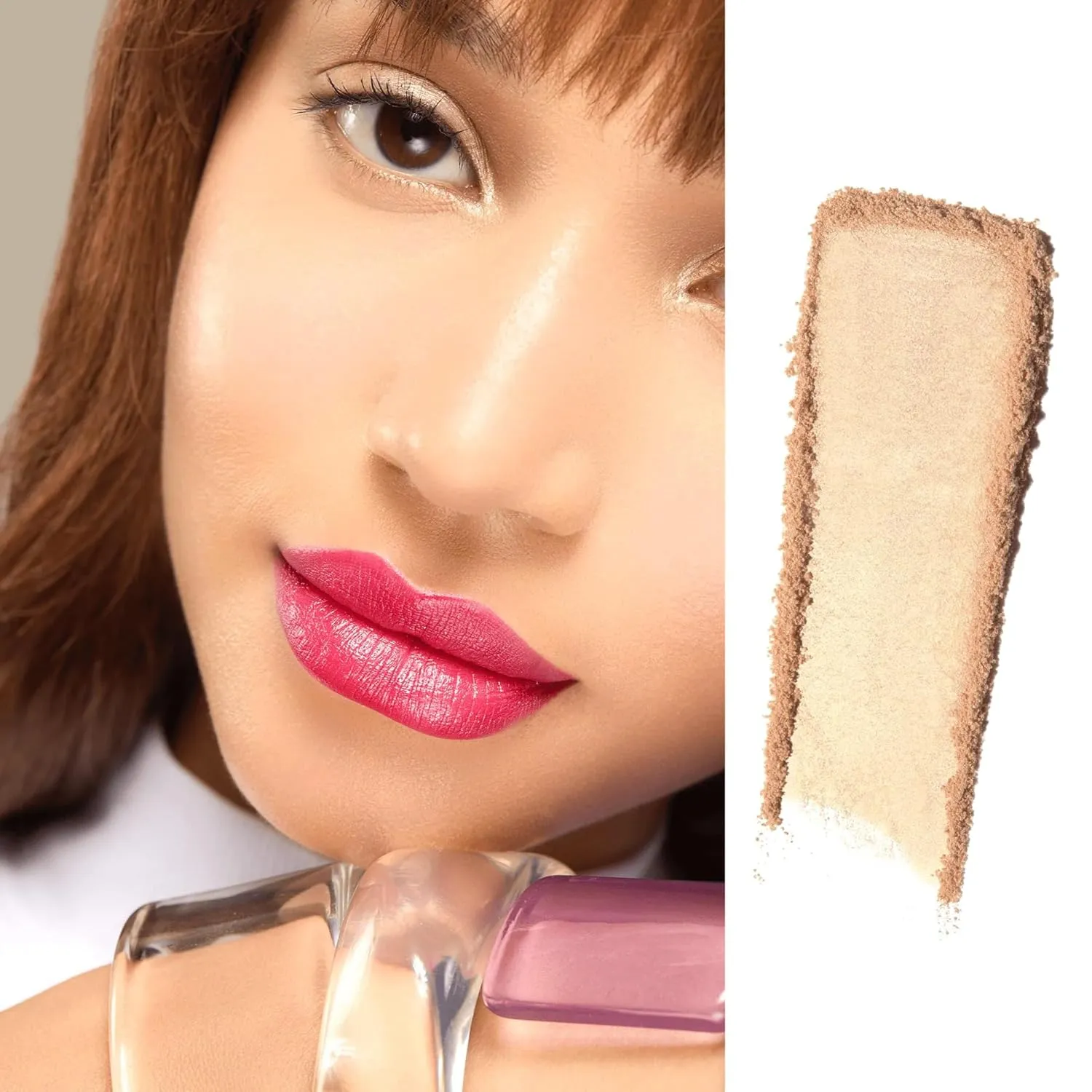 Gerard Cosmetics Star Powder Highlighter Audrey, Champagne Gold Highlighter Makeup for Glowing Skin, Professional Mineral Facial Luminizer, Cruelty Free, Made in the USA